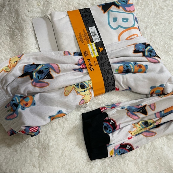 Disney women’s Pajama Set - White with Colorful Cartoon Characters - Picture 6 of 13